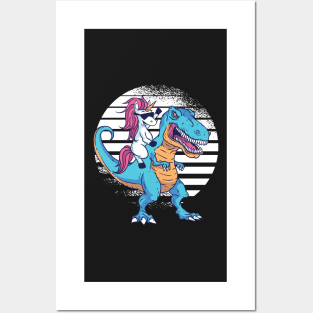 Trex Unicorn gift idea Posters and Art